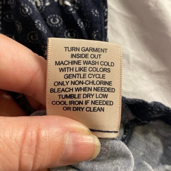 Boho Patchwork Print Tee Black Cream Philosophy Woman 1X - Picture 5 of 6